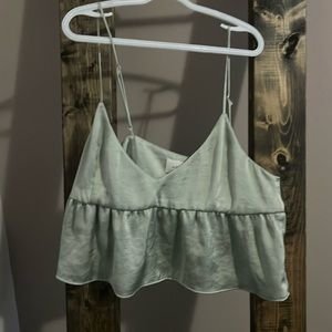MINT GREEN CROP TOP